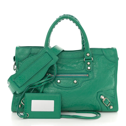 Balenciaga Agneau Classic Silver Hardware S City Magic Green 2 of 14