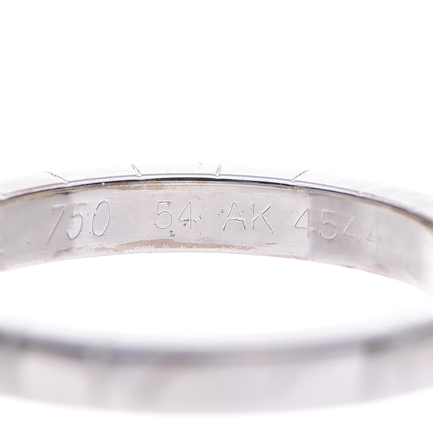 Cartier 18K White Gold Lanieres Ring 54 6.75 5 of 7