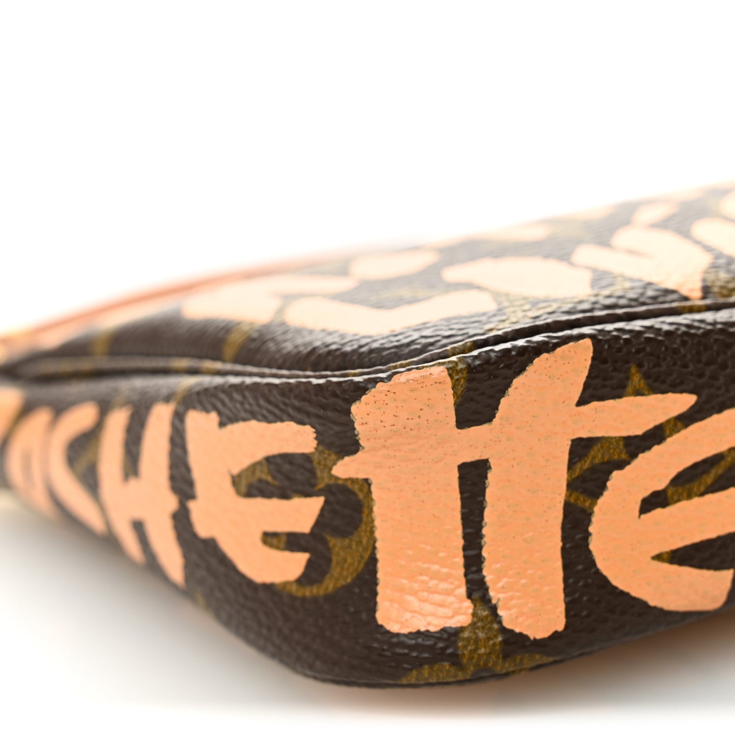 Monogram Graffiti Pochette Accessories Peach