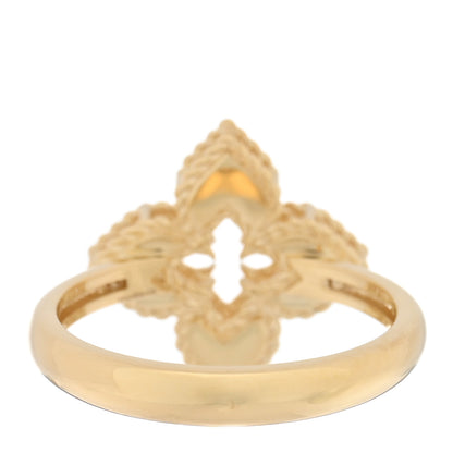 Roberto Coin 18K Yellow Gold Diamond Small Venetian Princess Flower Ring 53 6.25 3 of 4