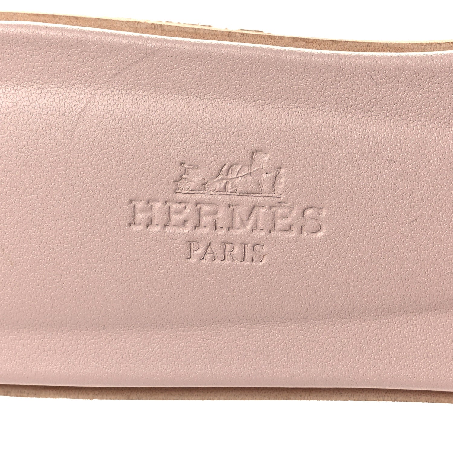 Hermes Epsom Oran Sandals 37 Rose Pale 6 of 8