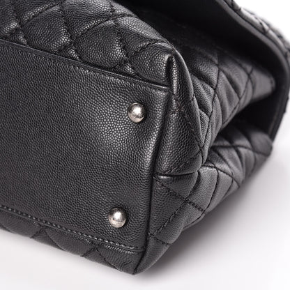 Chanel Caviar Quilted Small Coco Handle Flap Black 6 of 10