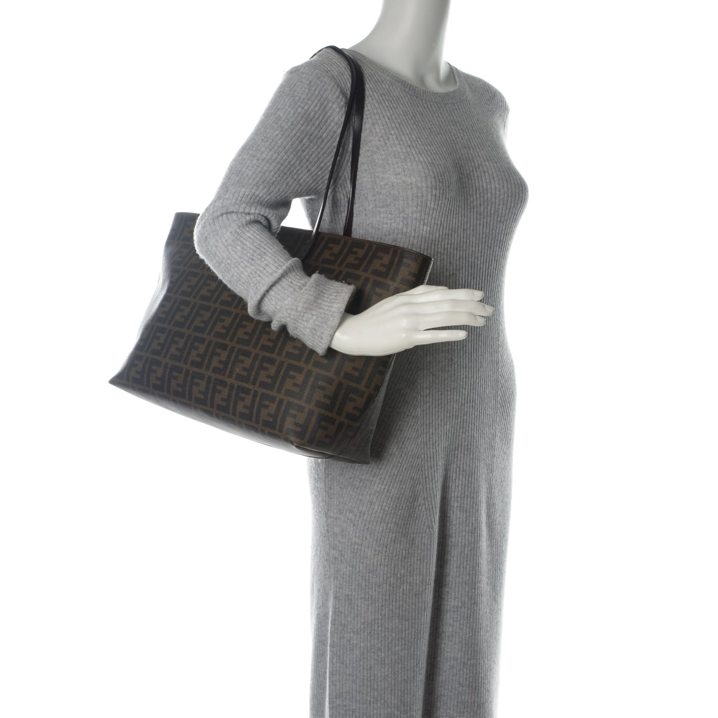 Zucca Spalmati Large Roll Tote Tobacco Viola