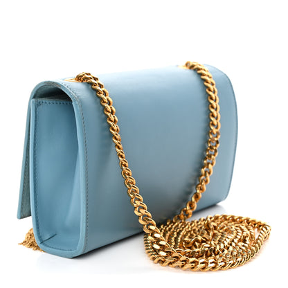 Saint Laurent Smooth Calfskin Small Classic Monogram Kate Tassel Satchel Turquoise 3 of 14