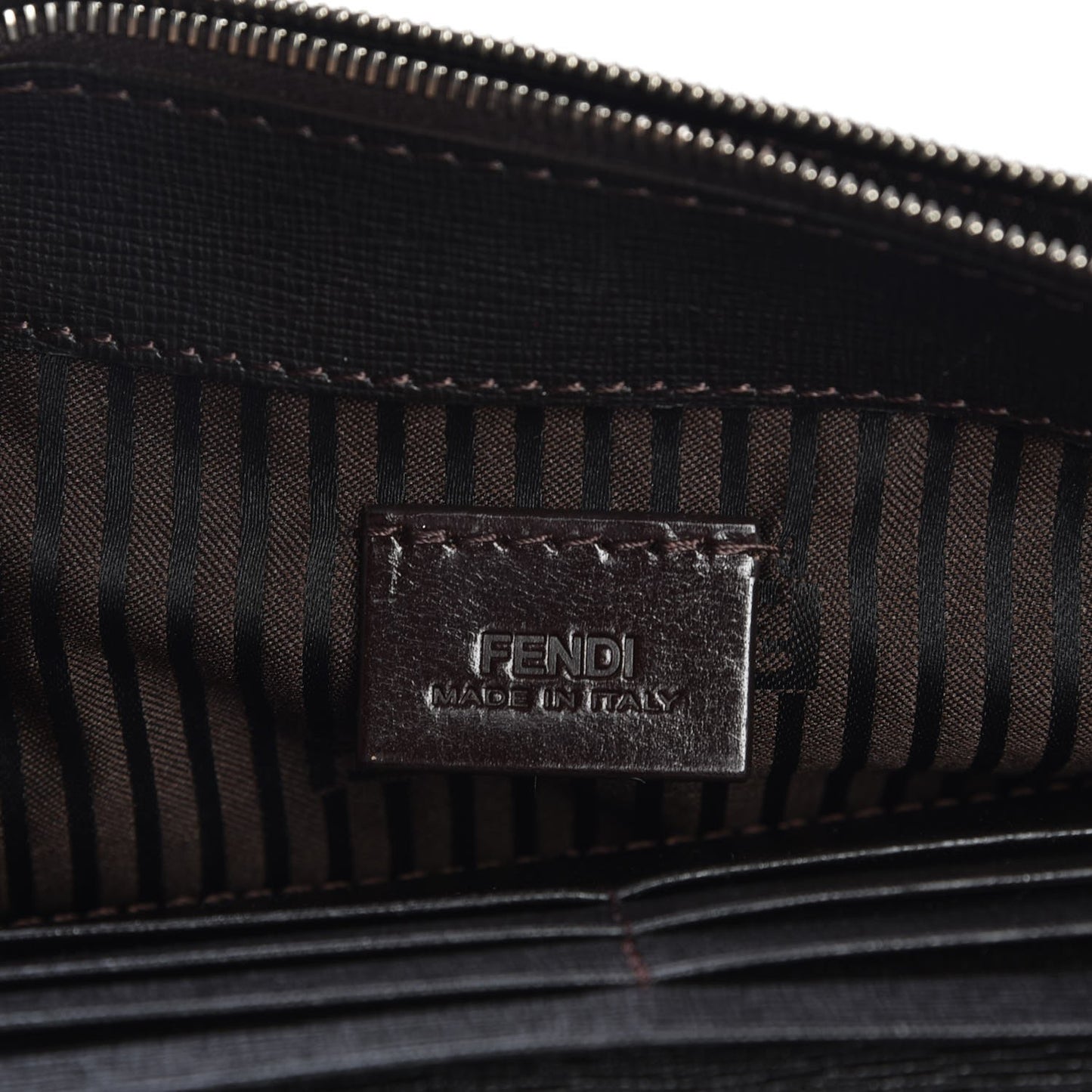 Calf Hair Vitello Elite Zebra Print 2Jours Envelope Clutch Ebony White