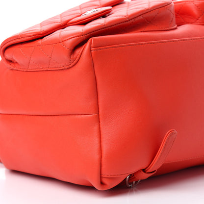 Chanel Lambskin Quilted Backpack Pocket Red 6 of 11