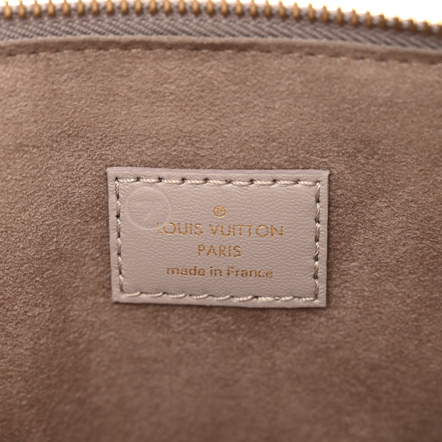Lambskin Embossed Monogram Coussin PM Grey