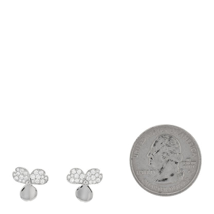 Tiffany Platinum Diamond Paper Flowers Earrings 2 of 5