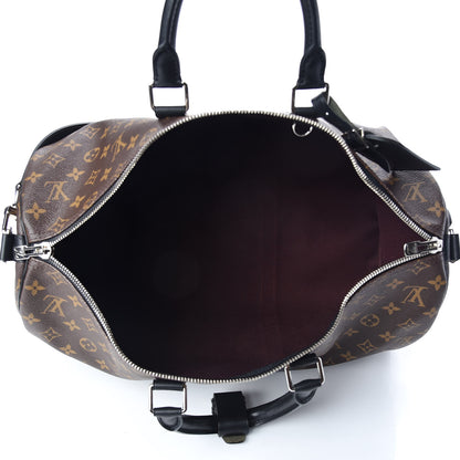 Louis Vuitton Monogram Macassar Keepall Bandouliere 45 7 of 10