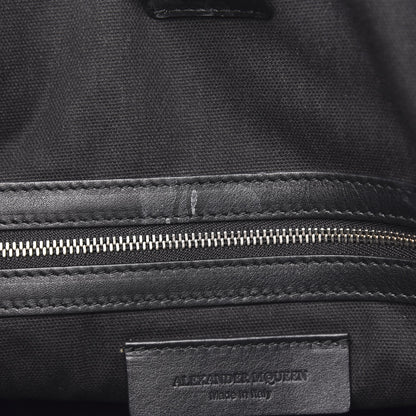 Alexander McQueen Calfskin Perforated Skull Tote Black 7 of 15