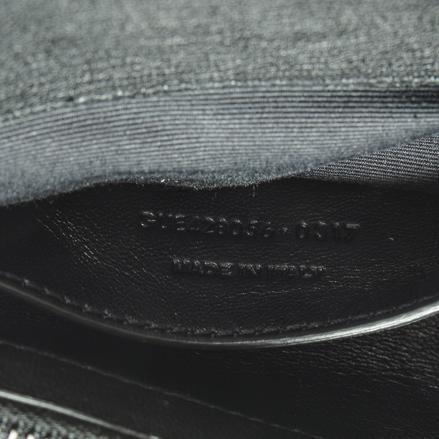 Saint Laurent Sheepskin Matelasse Chevron Monogram Medium College Bag Black 7 of 7