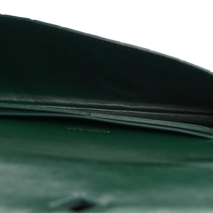 Bottega Veneta Nappa Intrecciato Long Andiamo Top Handle Clutch Emerald Green 5 of 7