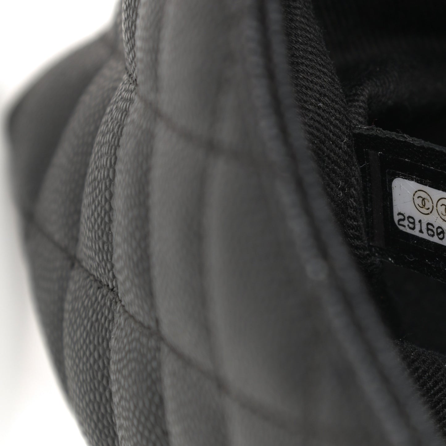 Caviar Lizard Quilted Mini Coco Handle Flap Black