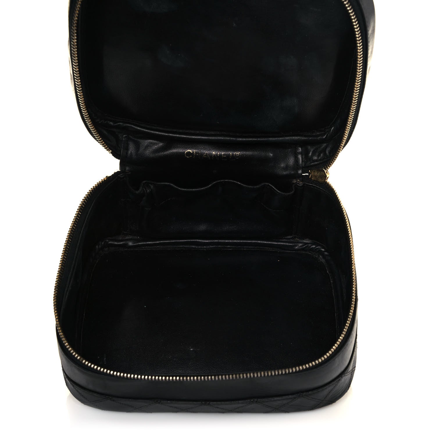 Chanel Lambskin Vanity Cosmetic Case Black 5 of 21