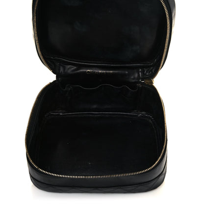 Chanel Lambskin Vanity Cosmetic Case Black 5 of 21