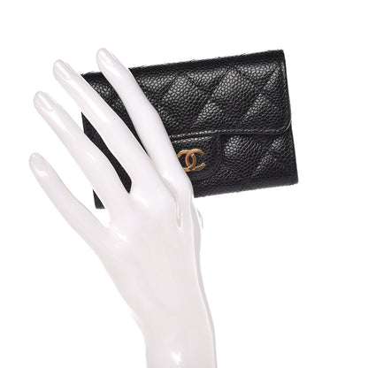 Chanel Caviar Quilted Flap Card Holder Black 2 of 9