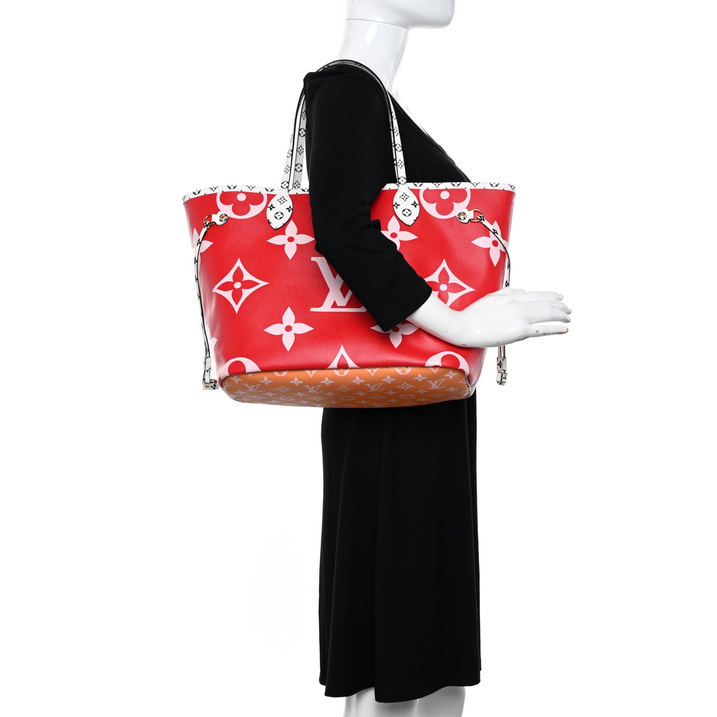 Monogram Giant Neverfull MM Rouge