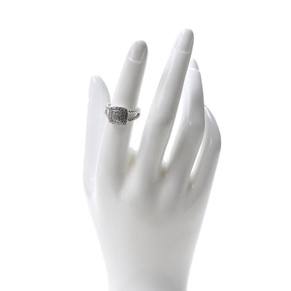 David Yurman Sterling Silver Diamond 7mm Petite Albion Pave Ring 52 6 2 of 5