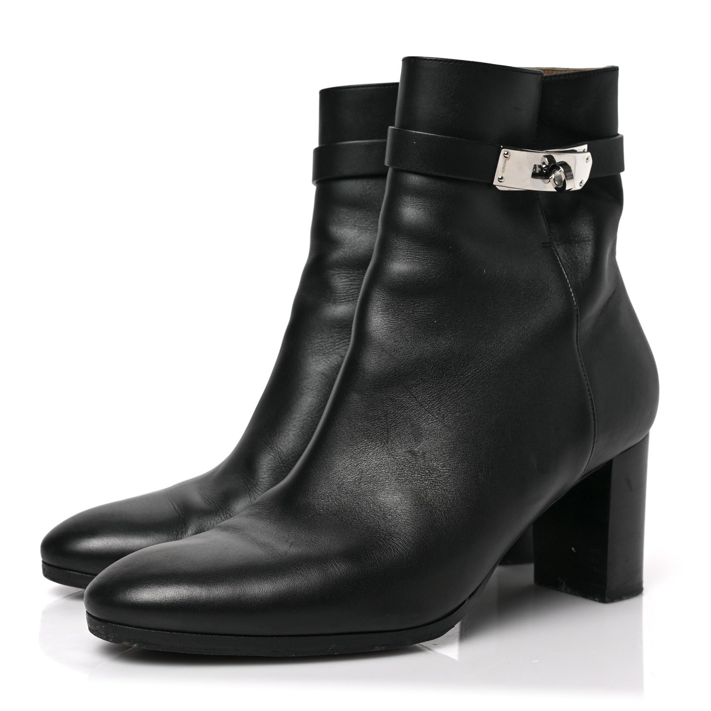 Calfskin Saint Germain Ankle Boots 39 Black