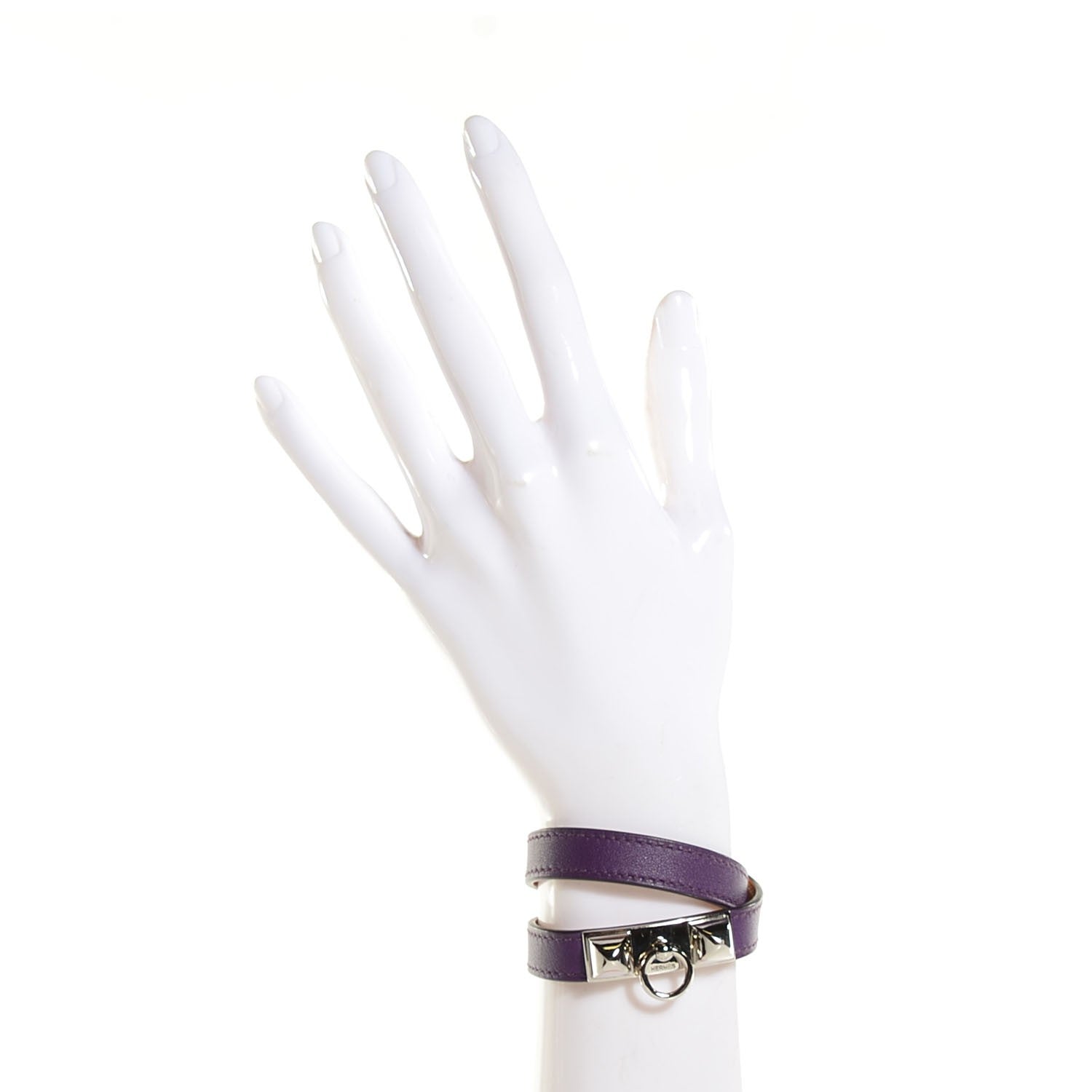 Hermes Veau Swift Rivale Bracelet S Ultraviolet 2 of 9