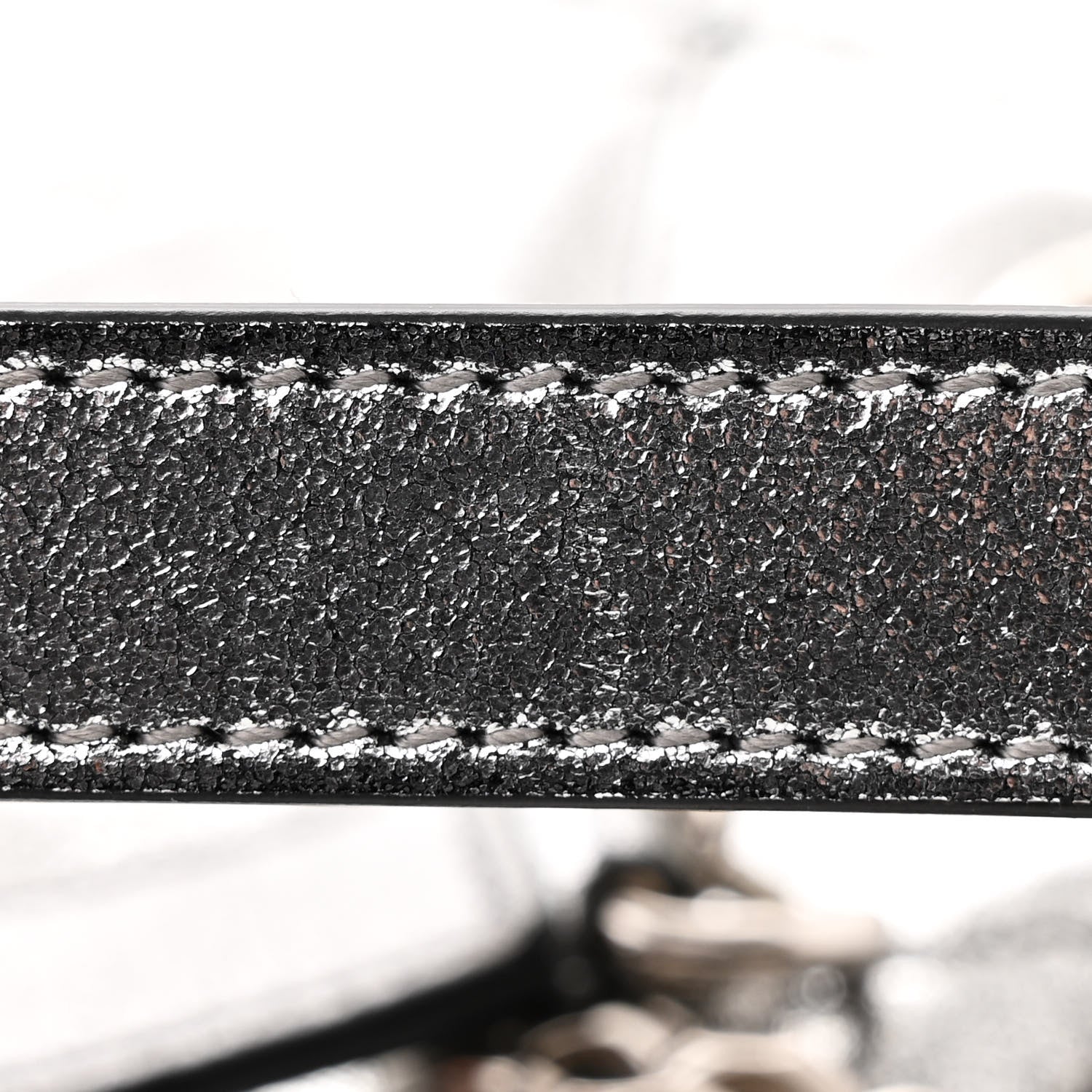 Saint Laurent Metallic Lambskin Matelasse Monogram Medium Niki Chain Satchel Argento 19 of 19