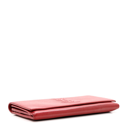 Saint Laurent Goatskin Belle De Jour Flap Wallet Rouge Orient 4 of 8