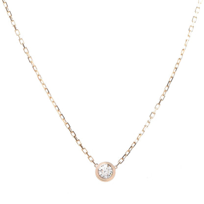 Cartier 18K Pink Gold Diamond LM D'Amour Pendant Necklace 4 of 7