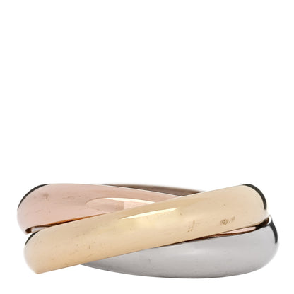 Cartier 18K Pink Yellow White Gold Classic Trinity Ring 53 6.25 3 of 5
