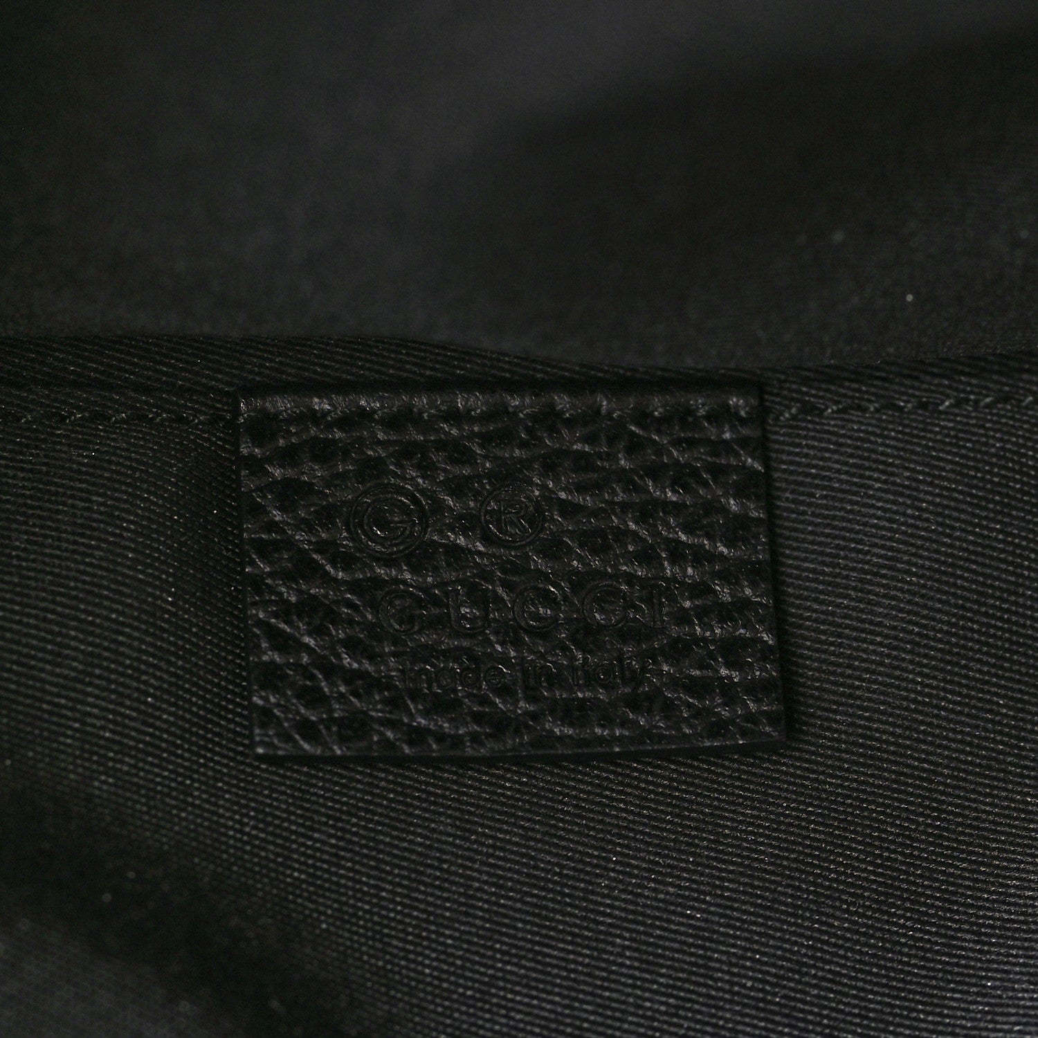 Gucci Nylon Monogram Fanny Pack Belt Bag Black 6 of 9