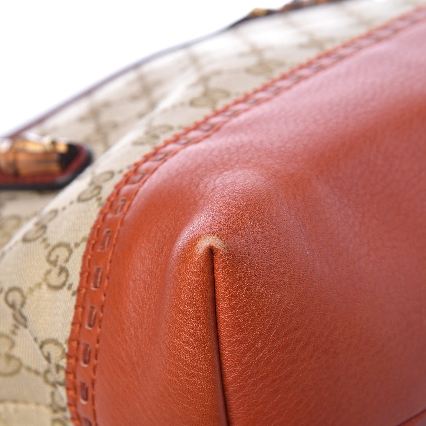 Monogram Laidback Crafty Dome Satchel Orange