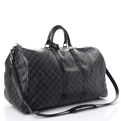 Louis Vuitton Damier Graphite Keepall Bandouliere 55 3 of 12
