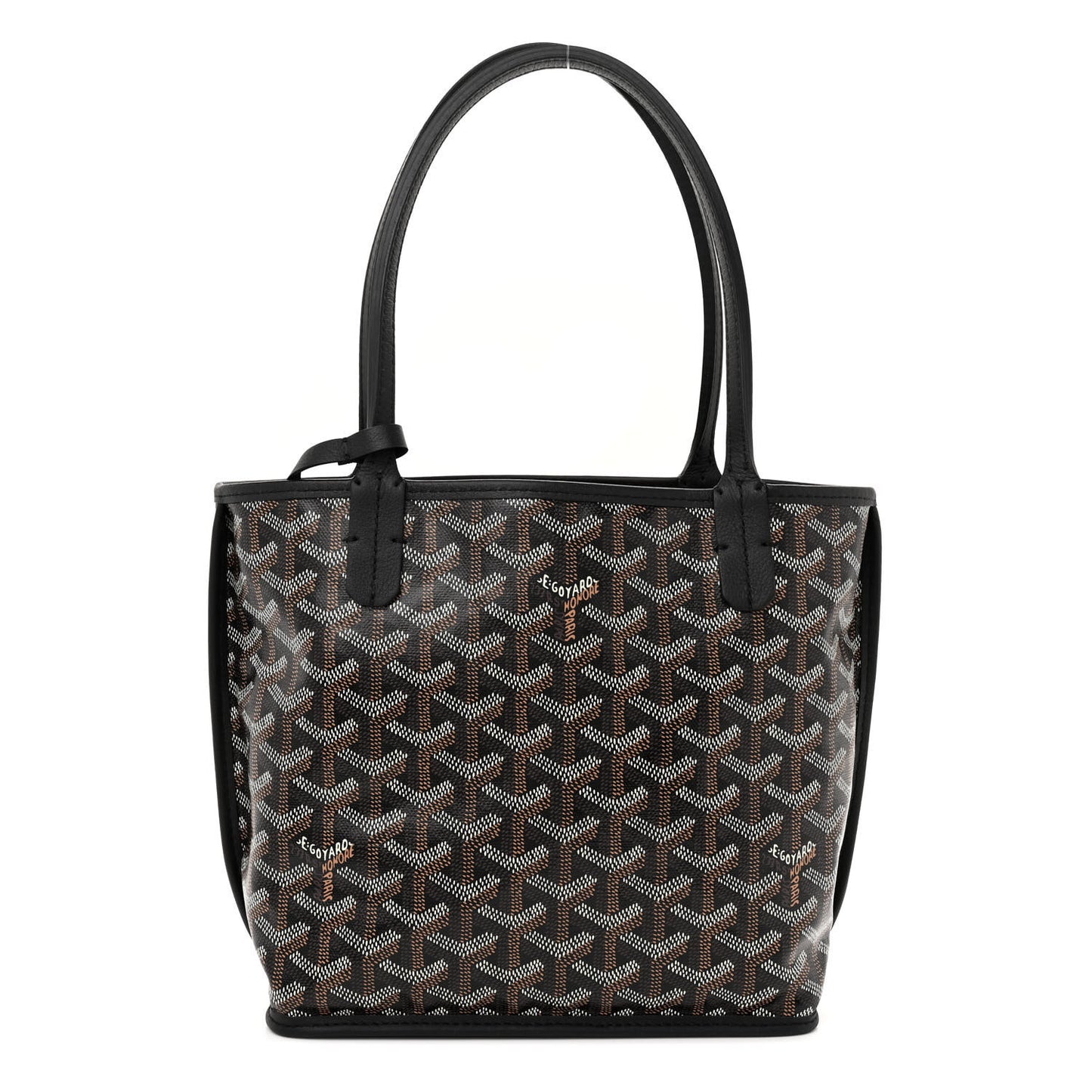 Goyardine Reversible Mini Anjou Black