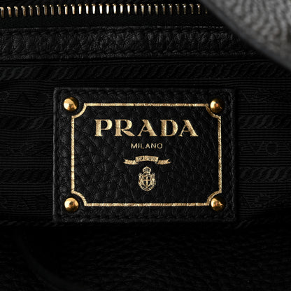 Prada Vitello Daino Tote Daino Tote Black 6 of 10