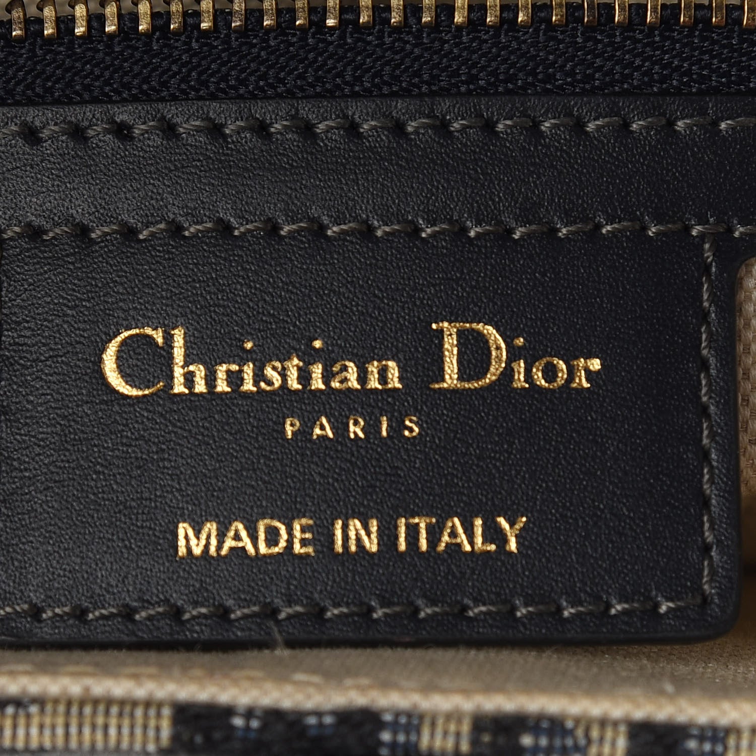 Christian Dior Oblique Saddle Bag Blue 6 of 9