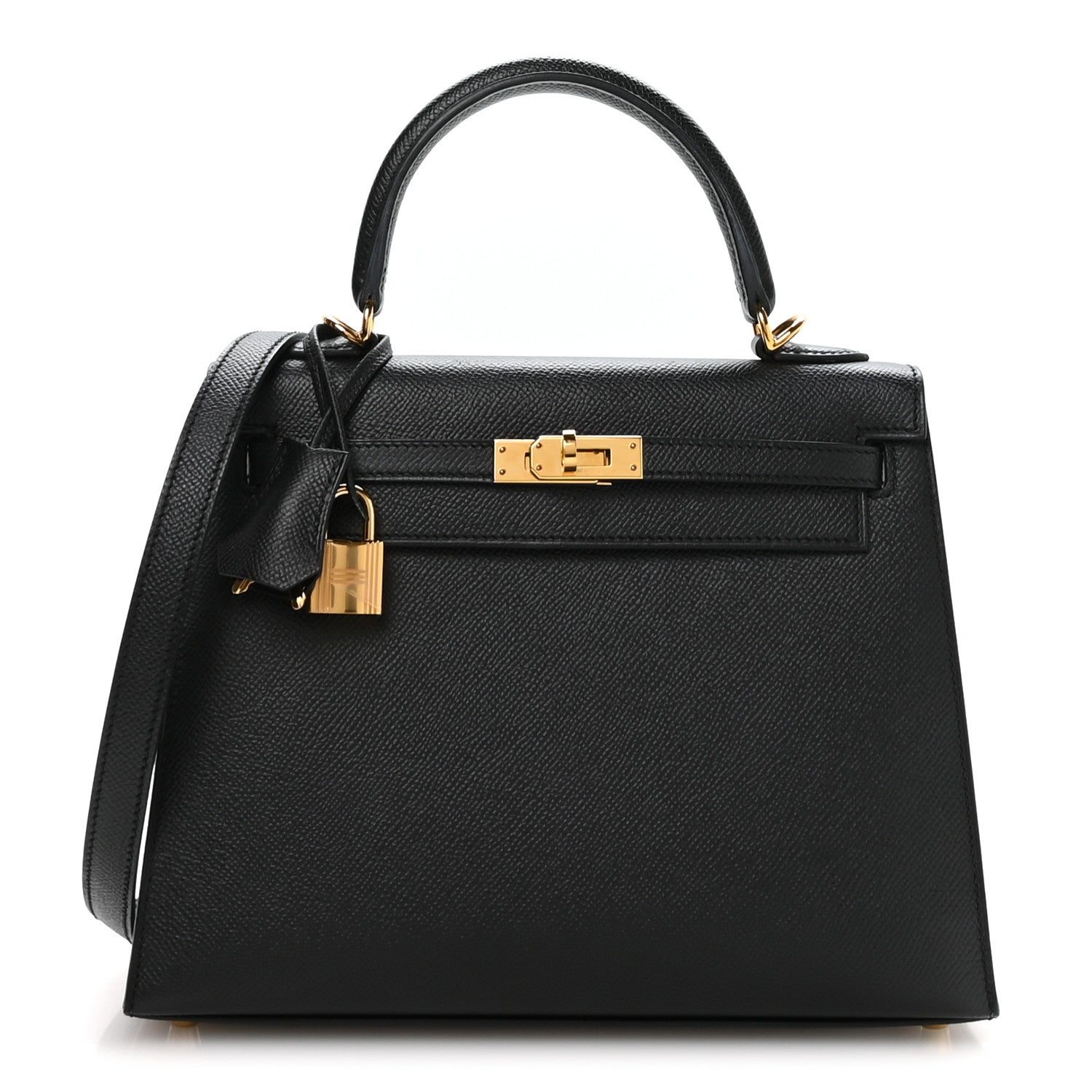 Hermes Epsom Kelly Sellier 25 Black 1 of 11