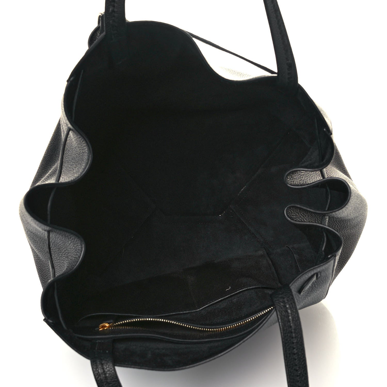 Celine Soft Grained Calfskin Small Belt Cabas Black 4 of 10