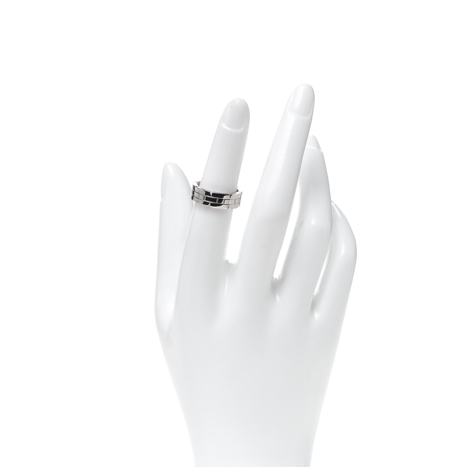 Cartier 18K White Gold Tank Francaise Band Ring 50 5.25 2 of 4