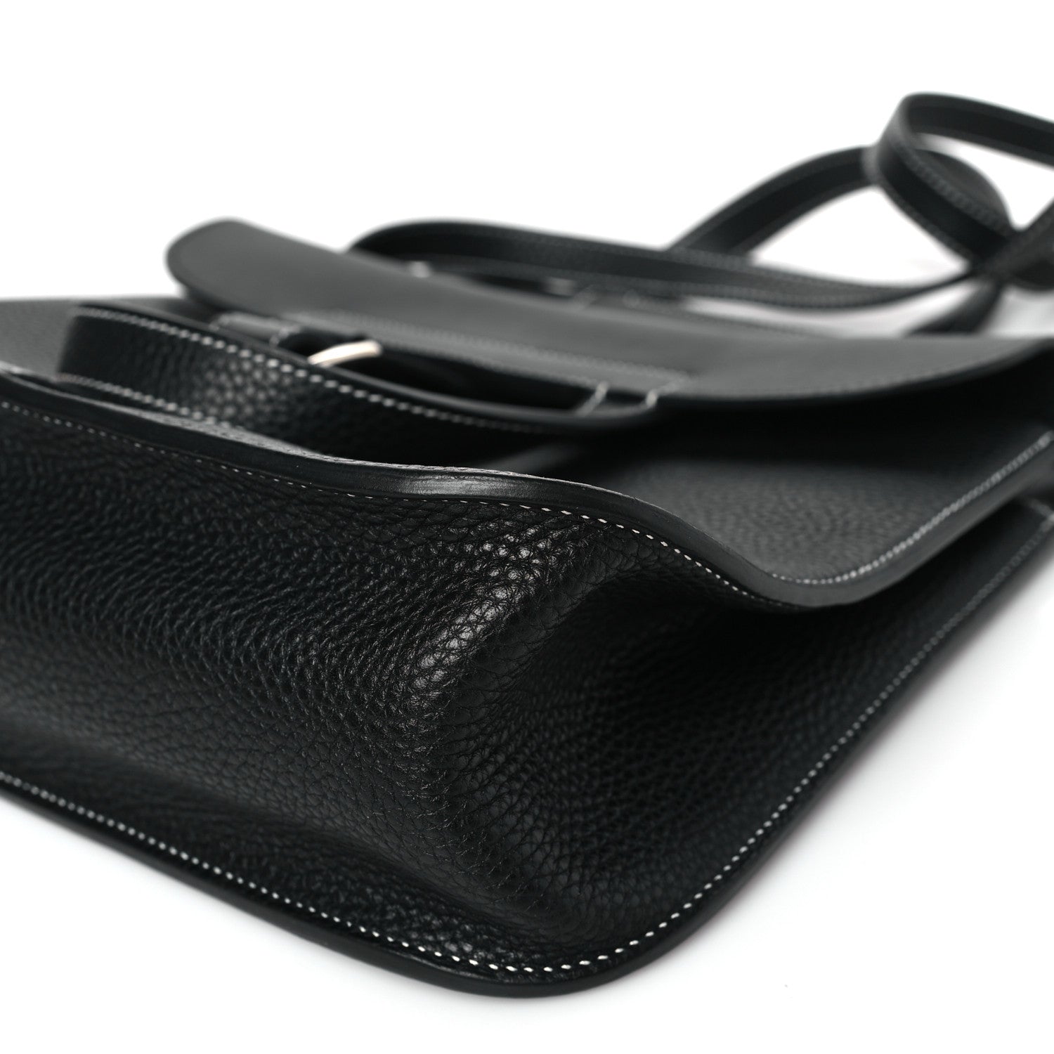Hermes Taurillon Clemence Halzan 31 GM Black 10 of 10