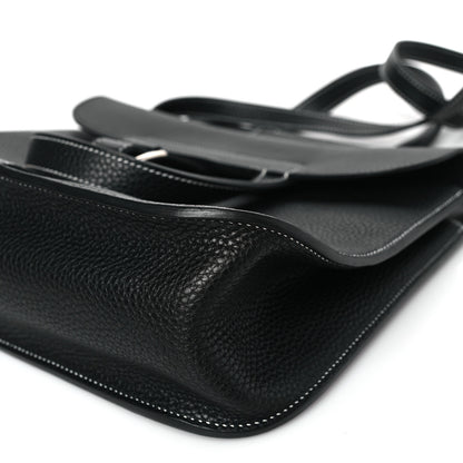 Hermes Taurillon Clemence Halzan 31 GM Black 10 of 10