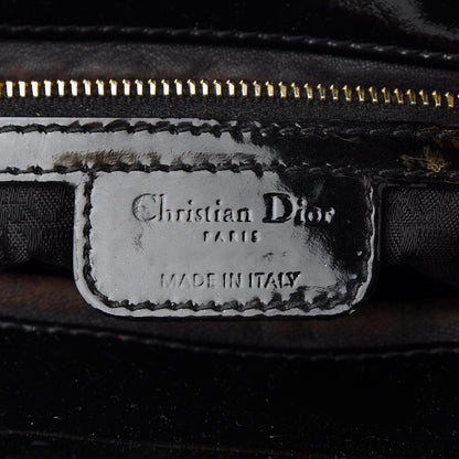 Christian Dior Patent Cannage Large Lady Dior Black 6 of 10