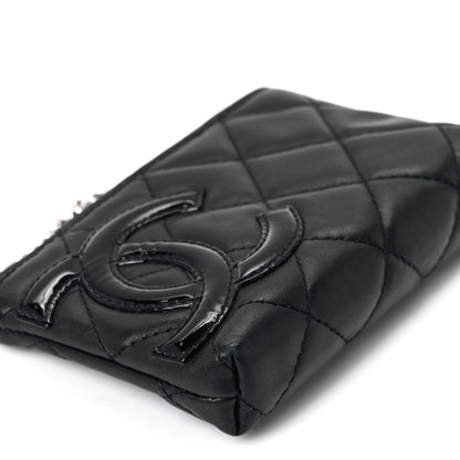 Chanel Calfskin Quilted Cambon Key Pouch Black 11 of 13