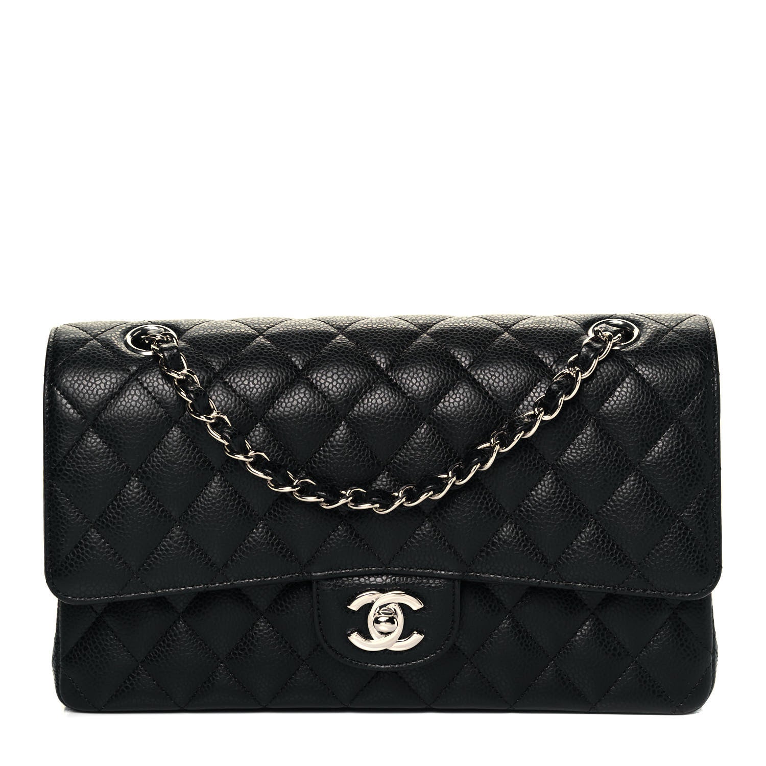 Chanel Caviar Quilted Medium Double Flap Black 1 of 9
