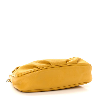 Fendi Vitello Flamingo Fendista Pouchette Crossbody Bag Yellow 4 of 10