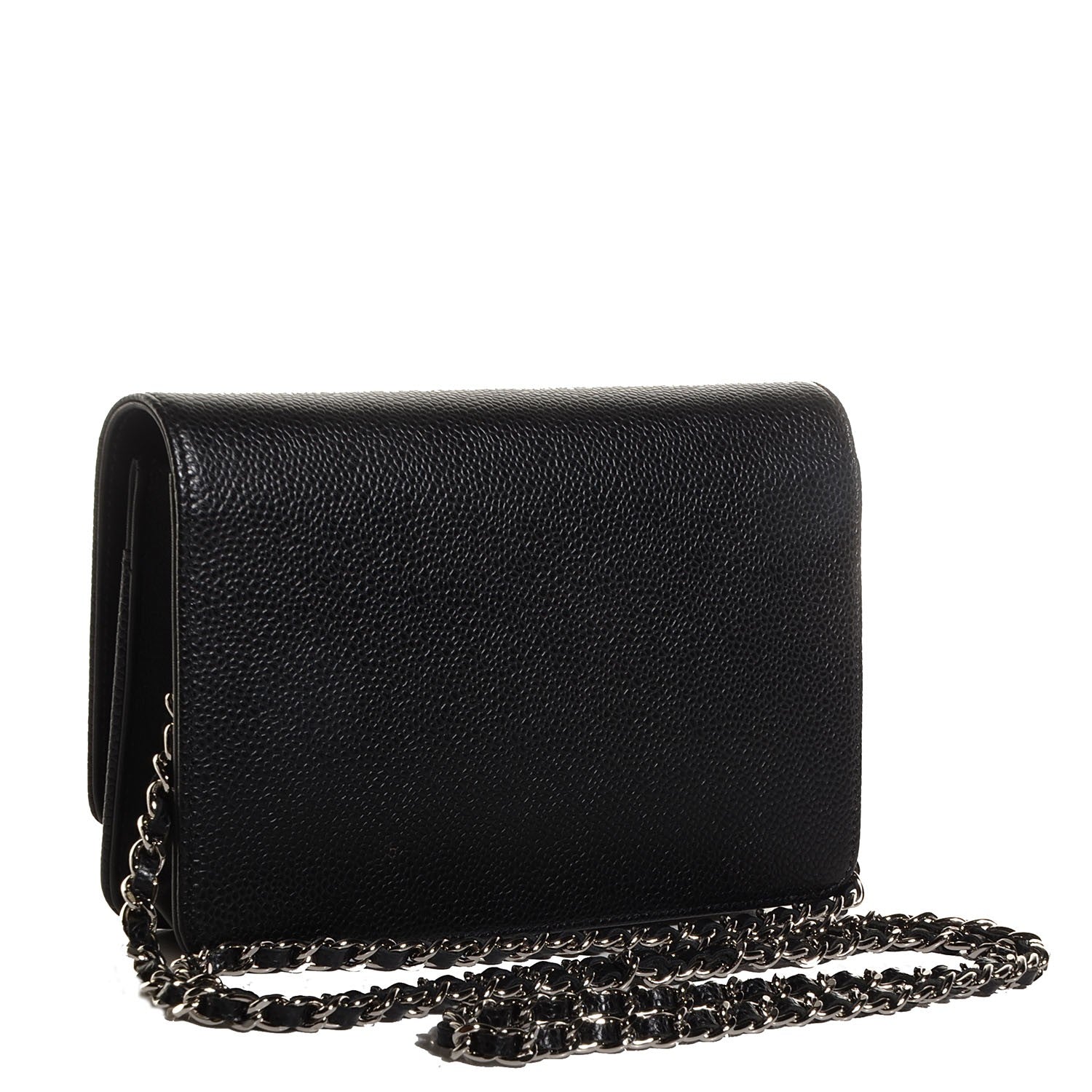 Chanel Caviar Timeless CC Wallet on Chain WOC Black 3 of 9