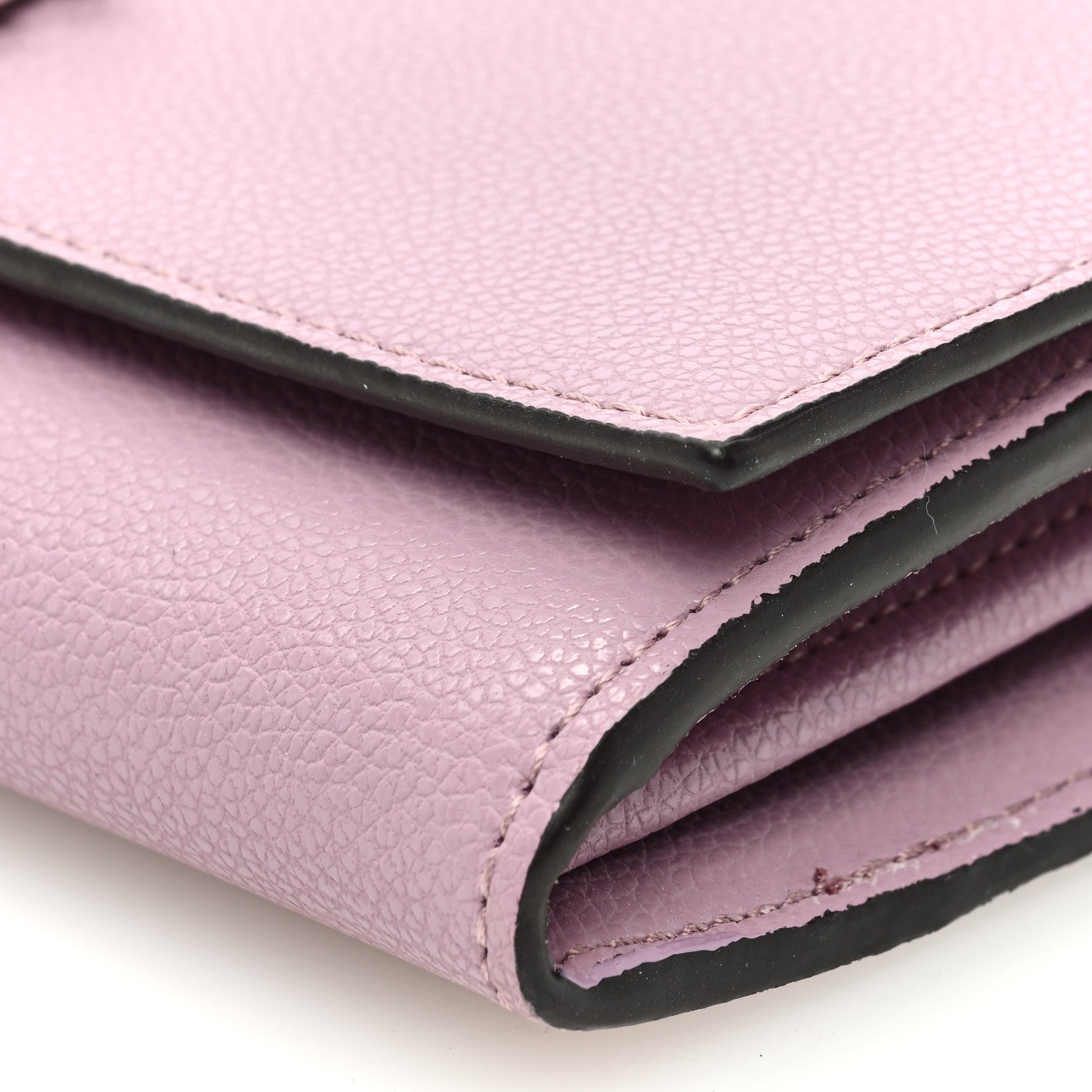 Jimmy Choo Satin Crystal Madeline Wallet On Chain Mauve 9 of 10