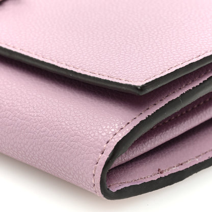 Jimmy Choo Satin Crystal Madeline Wallet On Chain Mauve 9 of 10