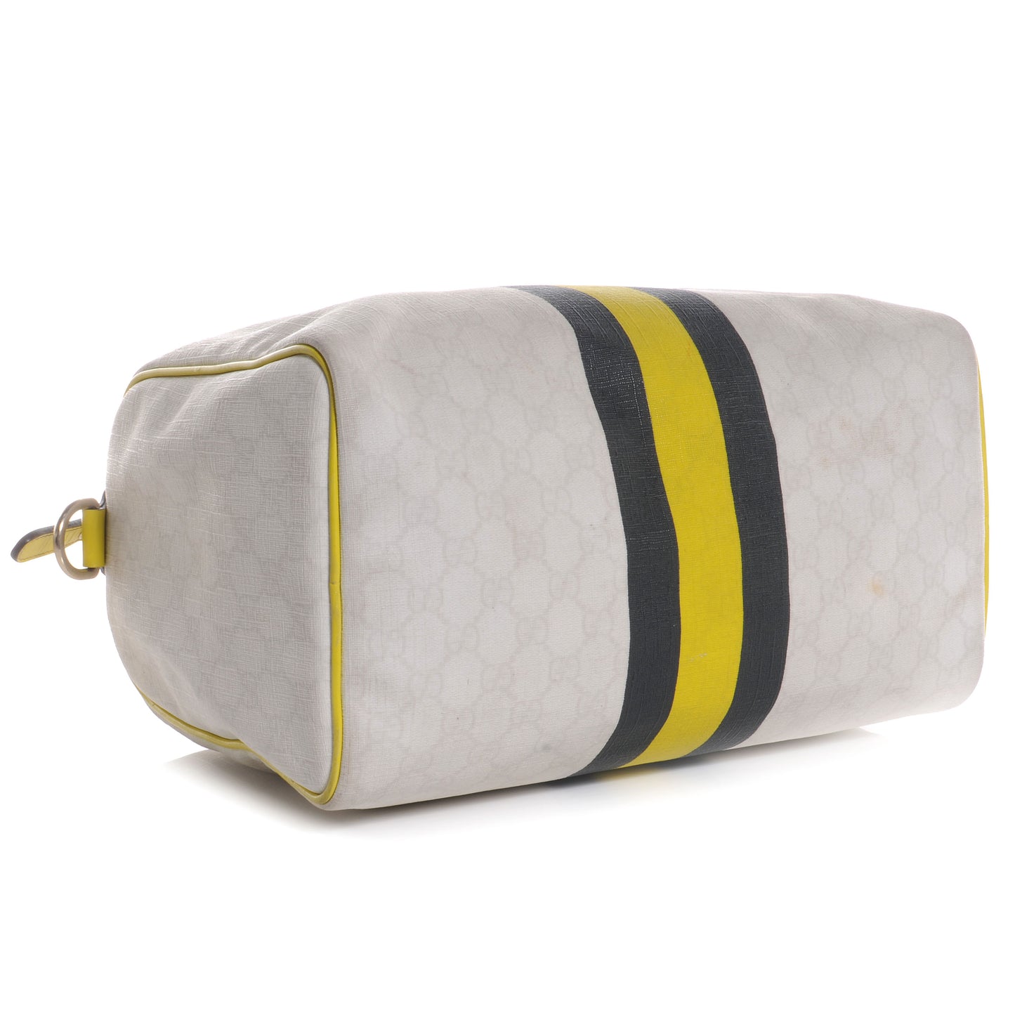 GG Plus Monogram Web Stripe Medium Joy Boston Yellow