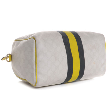 Gucci GG Plus Monogram Web Stripe Medium Joy Boston Yellow 4 of 7