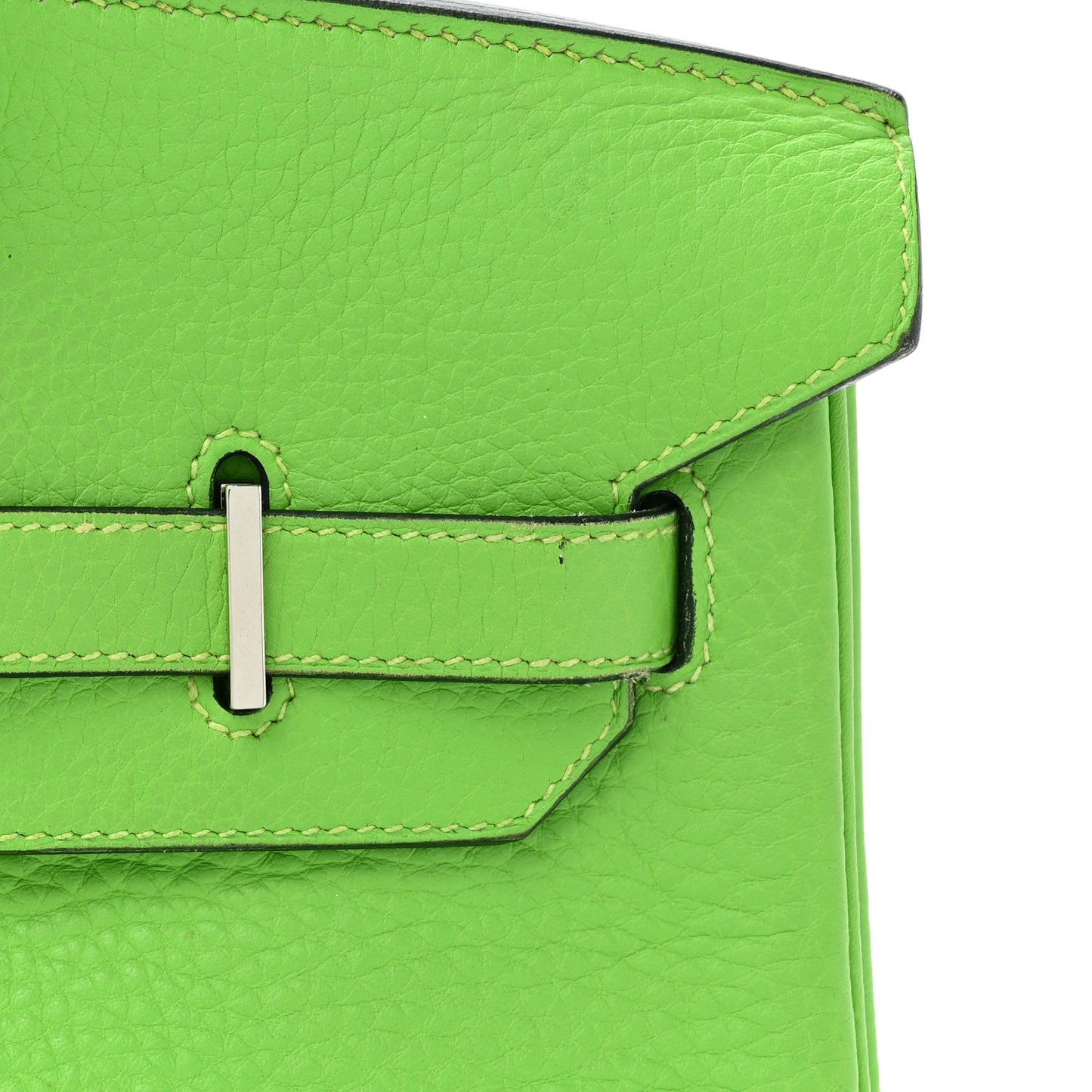 Taurillon Clemence Birkin 35 Vert Cru