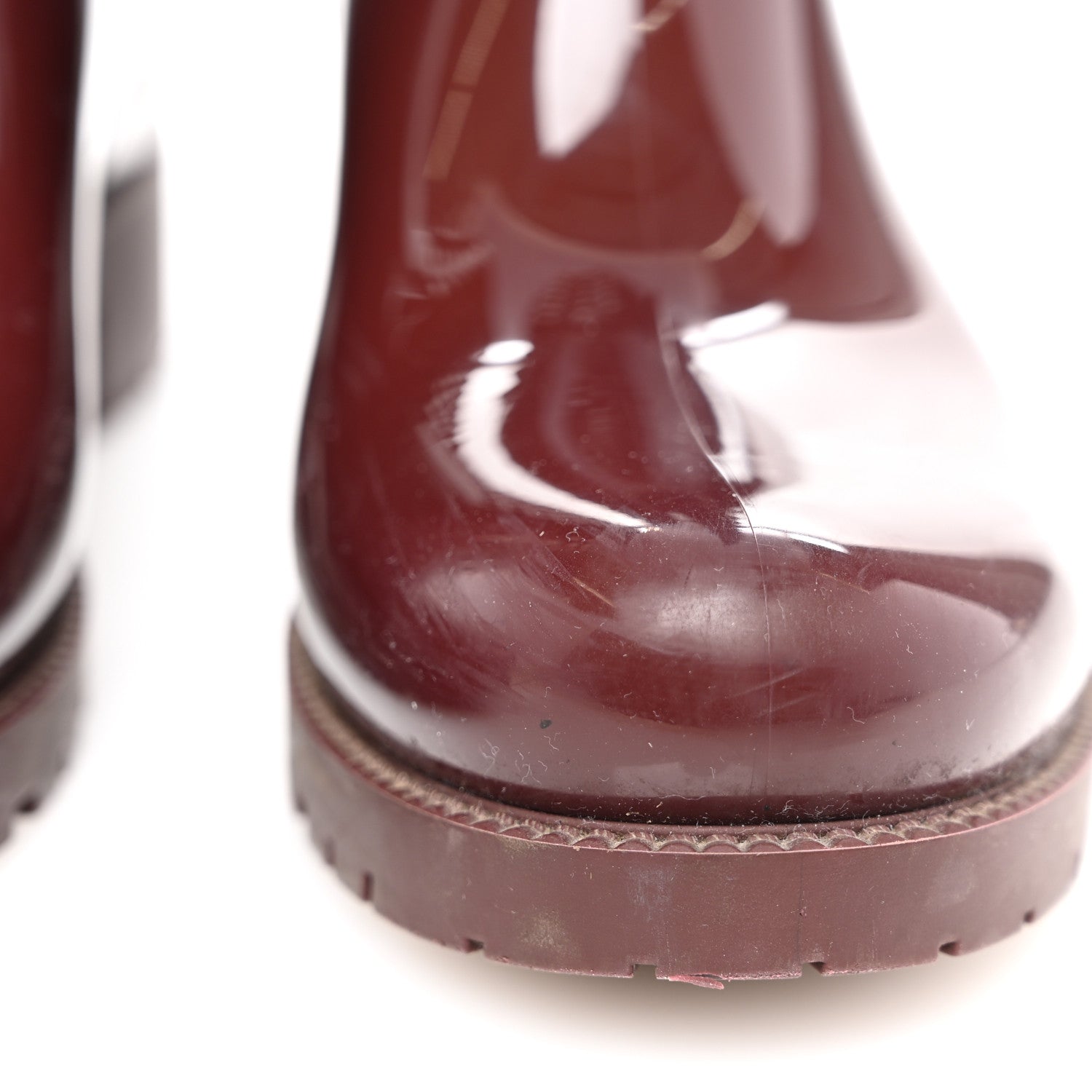 Valentino Garavani Rubber Rockstud Short Rainboots 40 Rubin 9 of 9